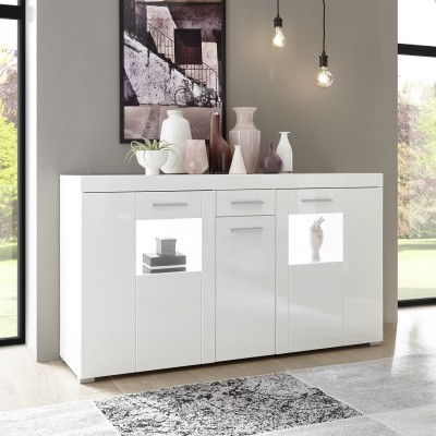 IMV Sideboard Corado Type 51 Weiss MDF Hochglanz