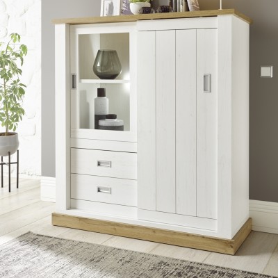 IMV Highboard Orlando Type 46 Dekor Pinie Weiss