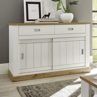IMV Sideboard Orlando Type 52 Breite 150 cm Dekor Pinie Weiss