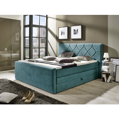 Boxspringbett TWIN - 2 160 x 200 cm in Webstoff