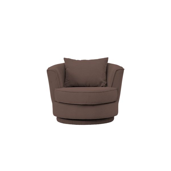 Drehsessel SPIN/Maisie Webstoff-weich, rund und modern