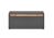CITY Schuhbank ohne Sitzkissen Front/Korpus in Anthrazit Applikation Wotan Eiche Dekor Maße 100/45/40 cm