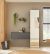 CITY  Garderobe  G1  Front/Korpus in Anthrazit Applikation Wotan Eiche Dekor 2 teilig