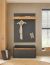 CITY Garderobe G3 Front/Korpus in Anthrazit Applikation Wotan Eiche Dekor 2 teilig