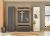 CITY Garderobe G 6 Front/Korpus in Anthrazit Applikation Wotan Eiche Dekor 4 teilig