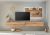 CITY Wohnwand 11 Front/Korpus Evoke /Applikation Anthrazit  3 teilig