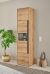  CITY Vitrine 24 Maße 50/197/40 cm Front/Korpus Evoke Applikation Anthrazit Eiche Dekor