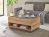 CITY Couchtisch 61 Maße 90/38/60 cm Front/Korpus Evoke Eiche Dekor/Applikation Anthrazit
