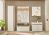 CITY Flur Garderobe G4 Front/Korpus in Weiss Applikation Wotan Eiche Dekor 5 teilig