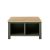 CAMBRIDGE Couchtisch Type 61 Front/Korpus Grün Applikation Wotan Eiche Dekor 93/50/93 cm