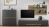 CITY Wohnwand 16 Front/Korpus Anthrazit Applikation Wotan Eiche Dekor 3 teilig
