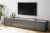 CITY Lowboard  33 Maße 220/40/45 cm Front/Korpus Anthrazit Applikation Wotan Eiche Dekor