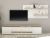CITY  Wohnwand 15  Korpus/Front Weiss /Applikation Wotan Eiche Dekor 2 teilig