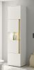 CITY  Vitrine Type 24  Korpus/Front Weiss /Applikation Wotan Eiche Dekor