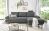 HALSTA Ecksofa mit Chaiselongue rechts in Strukturstoff 
