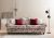 LUIZA Couch im Landhausstil 3,5-Sitzer Blumenmuster