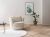 SPIN/Maisie Drehsessel Cord/ Breitcord in Elfenbein/Beige Breite 95 cm