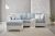 WESTERLAND Couch 3 Sitzer 240 cm  + HOCKER  80 cm moderner Landhausstil im maritimen Look 