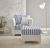 WESTERLAND  SESSEL 95 cm + HOCKER 65 cm im modernen Landhausstil maritimer Look