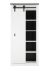 SHERWOOD Schrank 14 in Pinie Weiss Dekor Anthrazit 93/201/38 cm