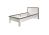 SHERWOOD Bett in 90 cm x 200 cm  Type 90 Dekor Old Style hell oder Pinie weiß