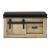 SHERWOOD Garderobenbank 79 mit Sitzkissen Old Style hell Dekor Anthrazit 93/51 (46)/43 cm