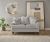 CARMEN Couch 2 Sitzer Breite 170 cm x 100 cm im romantischen Landhausstil