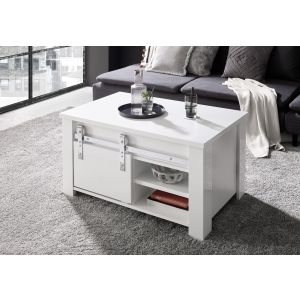 DAYTONA 61 Couchtisch mit einer Schiebetür Maße 93/50/60 cm