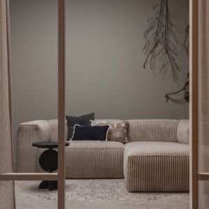 Woood Sofa Bean Cord  Ecksofa