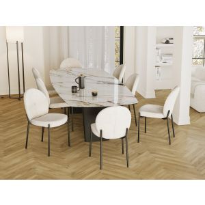 Stuhl Cardiff Akante off white 