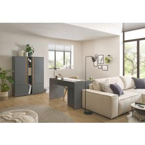 CITY HOME OFFICE/Büromöbel Kombi SI  7 teilig weiß oder anthrazit
