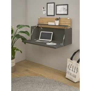 CITY HOME OFFICE Hängesekretär Type 08 Maße 100/35/30 cm in weiß oder anthrazit