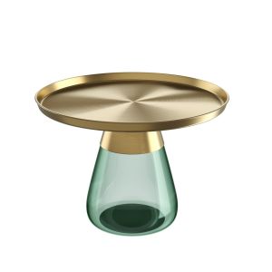 Akante Drop grün/Bronze Glasvasentisch