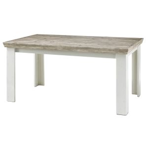 FLORENZ Esstisch 160x90 cm Dekor Pinie Weiß/ Oslo Pinie 