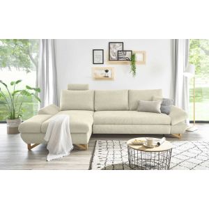 HALSTA Ecksofa/Schlafsofa mit Chaiselongue links mit Bettfunktion 