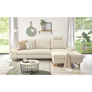 HALSTA Ecksofa/Schlafsofa mit Chaiselongue rechts mit Bettfunktion 