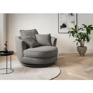 Maisie/Spin Sessel mit Drehfunktion in Webvelours