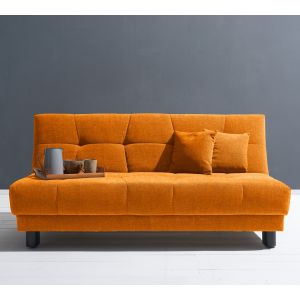 ell+ell Schlafsofa Faltsofa Mayla 155 cm curry