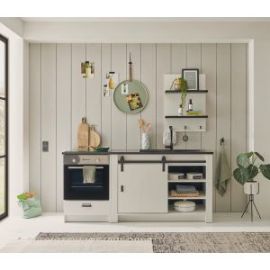  Küchen Kombi SHERWOOD  weiß KD (3 teilig)