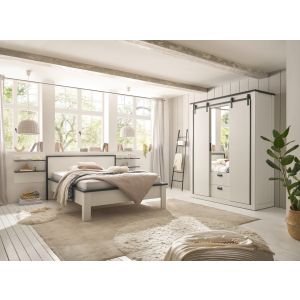 SHERWOOD Schlafzimmer Kombination (4 teilig) SD 