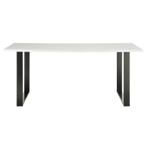 SHERWOOD Esstisch 03 in Pinie weiss Dekor Anthrazit 180/76/80 cm