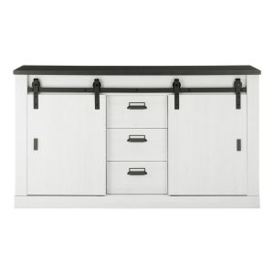 Sherwood Sideboard Type 53 in Pinie Weiss Dekor - Frontansicht