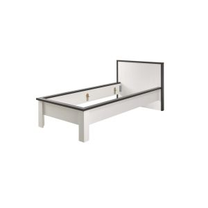 SHERWOOD Bett in 90 cm x 200 cm  Type 90 Dekor Old Style hell oder Pinie weiß