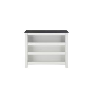 SHERWOOD Küchentheke C1  Pinie Weiß Dekor Anthrazit Maße 130/106/52 cm 