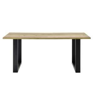 SHERWOOD Esstisch  03 in Old Style hell Dekor Anthrazit 180/76/80 cm
