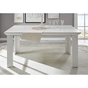 WESTERLAND Esstisch 02  Pinie Weiß NB Maße 158/76/88 cm