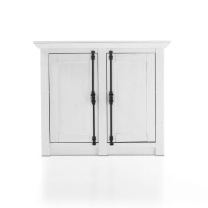 Kommode WESTERLAND 2-türig Breite 105 cm Dekor Pinie weiß -1
