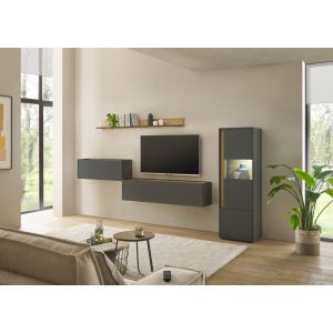 CITY HOME OFFICE Kombi AH  4 teilig in weiß oder anthrazit