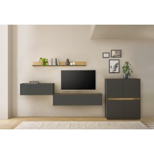 CITY HOME OFFICE Kombi AM  4 teilig in weiß oder anthrazit