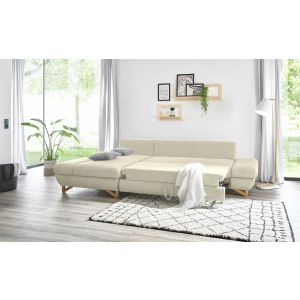 HALSTA Ecksofa/Schlafsofa mit Chaiselongue links mit Bettfunktion 